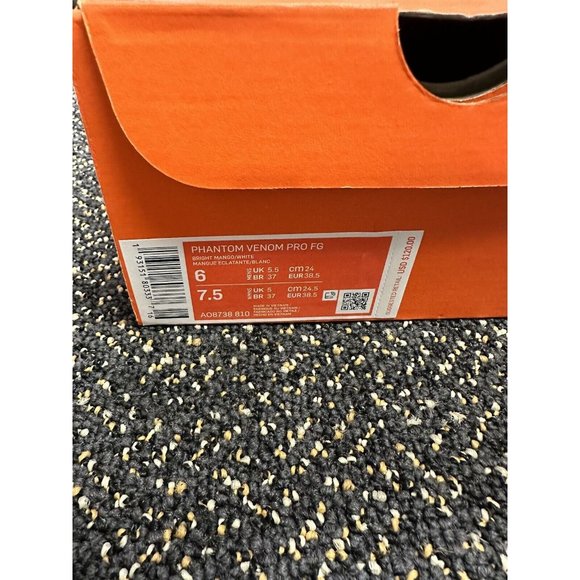 Nike Phantom Venom Pro FG Mango Bright White AO8738-810 Men Sz 6 Soccer Cleat - Picture 6 of 6